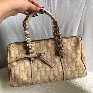 Authentic Christian Dior Trotter Oblique mini Boston bag